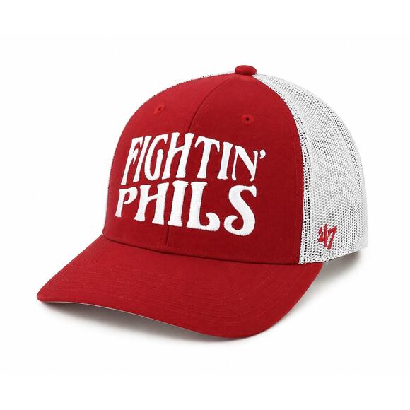 47 Other - 47 Brand Fightin’ Phils Mesh Back Trucker Hat Red White Snapback OS